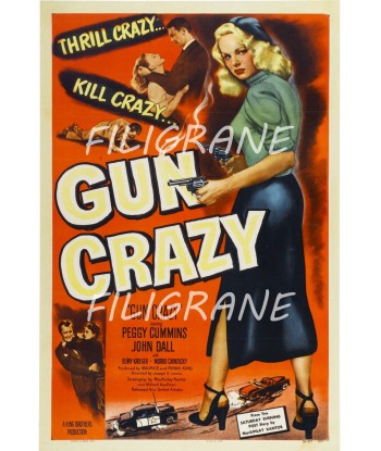 GUN CRAZY FILM Rril-POSTER/REPRODUCTION d1 AFFICHE VINTAGE JUSQU'A -70%! 