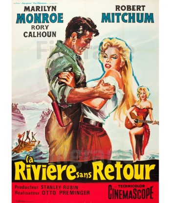 RIVIèRE sans RETOUR FILM Rbts-POSTER/REPRODUCTION d1 AFFICHE VINTAGE votre