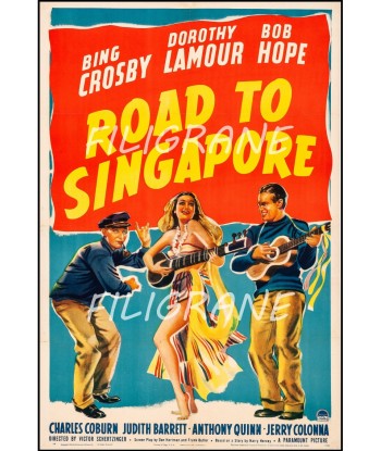 ROAD to SINGAPORE FILM Rgdz-POSTER/REPRODUCTION d1 AFFICHE VINTAGE JUSQU'A -70%! 