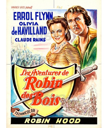 ROBIN des BOIS FILM Rrso-POSTER/REPRODUCTION d1 AFFICHE VINTAGE soldes