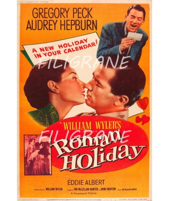 ROMAN HOLIDAY FILM Reqf-POSTER/REPRODUCTION d1 AFFICHE VINTAGE l'évolution des habitudes 