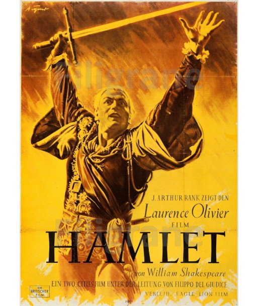 HAMLET FILM Rvzf-POSTER/REPRODUCTION d1 AFFICHE VINTAGE Voir les baskets