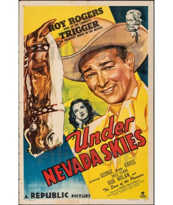 ROY ROGERS FILM NEVADA Remp-POSTER/REPRODUCTION d1 AFFICHE VINTAGE Livraison rapide