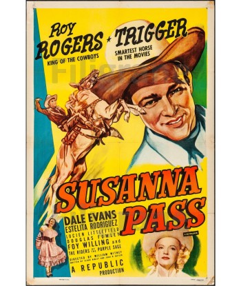 ROY ROGERS FILM SUSANNA Rujy-POSTER/REPRODUCTION d1 AFFICHE VINTAGE sur le site 