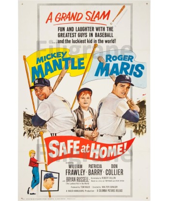 SAFE AT HOME FILM Rhat-POSTER/REPRODUCTION d1 AFFICHE VINTAGE Venez acheter