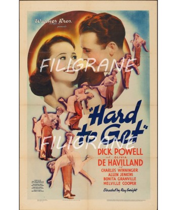 HARD to GET FILM Rdjr-POSTER/REPRODUCTION d1 AFFICHE VINTAGE en linge