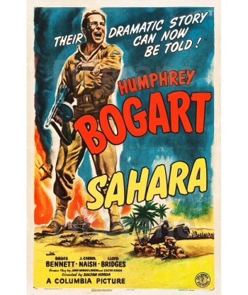 SAHARA FILM Roaq-POSTER/REPRODUCTION d1 AFFICHE VINTAGE Amélioration de cerveau avec