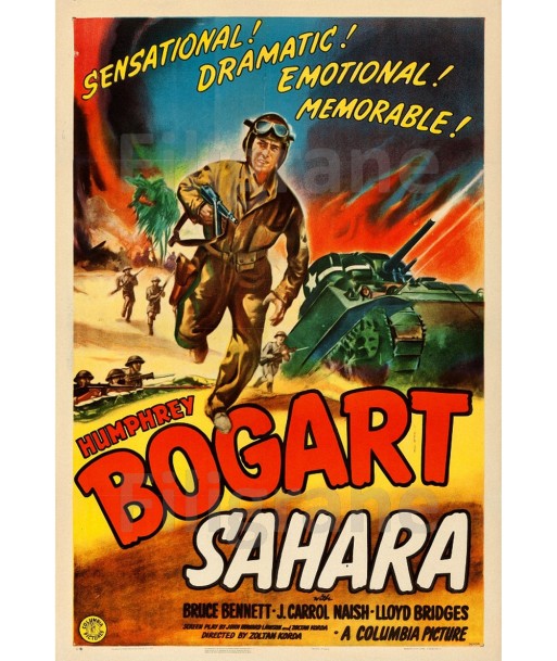 SAHARA FILM Rpfv-POSTER/REPRODUCTION d1 AFFICHE VINTAGE store