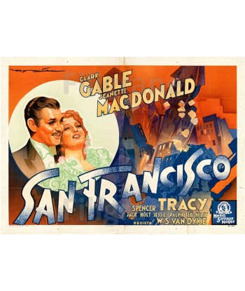 SAN FRANCISCO FILM Riny-POSTER/REPRODUCTION d1 AFFICHE VINTAGE de l' environnement