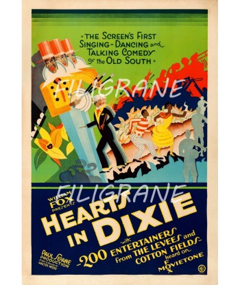 HEARTS in DIXIE FILM Rdnv-POSTER/REPRODUCTION d1 AFFICHE VINTAGE france