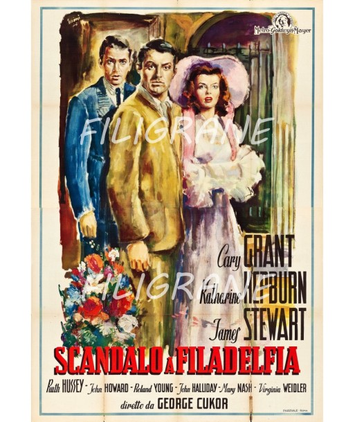 SCANDALO a FILADELFIA FILM Rtut-POSTER/REPRODUCTION d1 AFFICHE VINTAGE du meilleur 