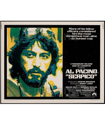 SERPICO AL PACINO FILM Rehm-POSTER/REPRODUCTION d1 AFFICHE VINTAGE de pas cher