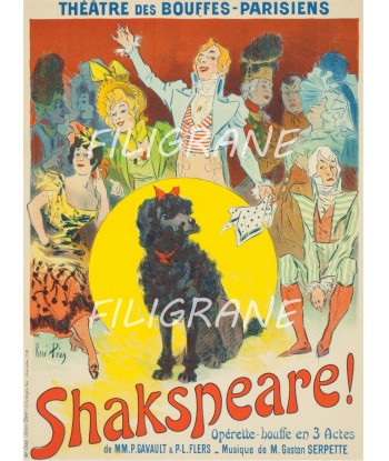 SHAKSPEARE OpéRETTE Rjbj-POSTER/REPRODUCTION d1 AFFICHE VINTAGE d'Europe débarque