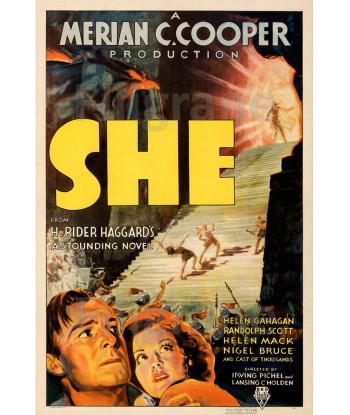 SHE FILM Rwcm-POSTER/REPRODUCTION d1 AFFICHE VINTAGE en ligne