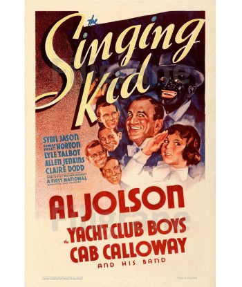 SINGING KID FILM Rpro-POSTER/REPRODUCTION d1 AFFICHE VINTAGE le des métaux précieux