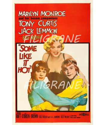 SOME LIKE IT HOT FILM Ruqq-POSTER/REPRODUCTION d1 AFFICHE VINTAGE votre restaurant rapide dans 