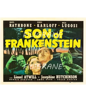 SON of FRANKENSTEIN FILM Rabl-POSTER/REPRODUCTION d1 AFFICHE VINTAGE pour bénéficier 