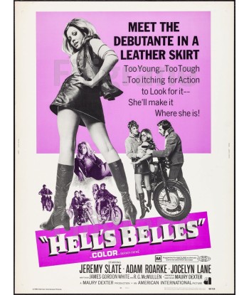 HELL'S BELLES FILM Rqxd-POSTER/REPRODUCTION d1 AFFICHE VINTAGE store