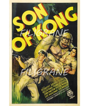 SON of KONG FILM Rvds-POSTER/REPRODUCTION d1 AFFICHE VINTAGE d'Europe débarque