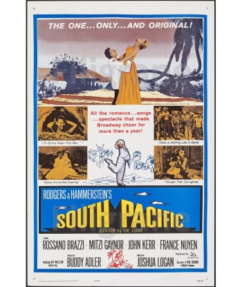 SOUTH PACIFIC FILM Rmrm-POSTER/REPRODUCTION d1 AFFICHE VINTAGE sur le site 