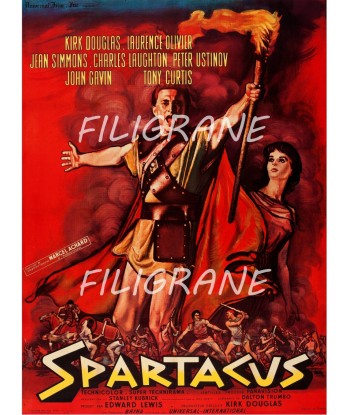 SPARTACUS FILM Rqhn-POSTER/REPRODUCTION d1 AFFICHE VINTAGE la chaussure