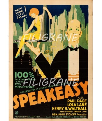 SPEAKEASY FILM Rgsf-POSTER/REPRODUCTION d1 AFFICHE VINTAGE outlet