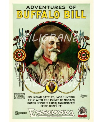 SPECTACLE BUFFALO BILL Rhuj-POSTER/REPRODUCTION d1 AFFICHE VINTAGE Comment ça marche