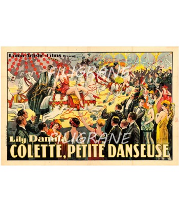 SPECTACLE COLETTE PETITE DANSEUSE  Rybc-POSTER/REPRODUCTION d1 AFFICHE VINTAGE en ligne