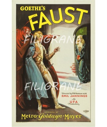 SPECTACLE GOETHE'S FAUST Rinv-POSTER/REPRODUCTION d1 AFFICHE VINTAGE sur le site 