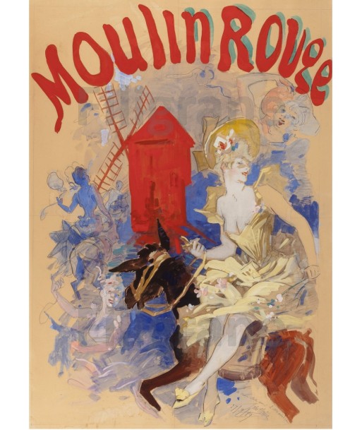 SPECTACLE MOULIN ROUGE Rrln-POSTER/REPRODUCTION d1 AFFICHE VINTAGE est présent 