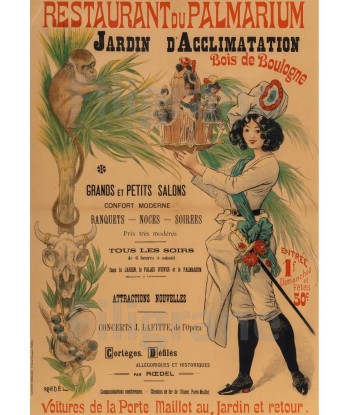 SPECTACLE PALMARIUM BOIS de BOULOGNE Rchp-POSTER/REPRODUCTION d1 AFFICHE VINTAGE france