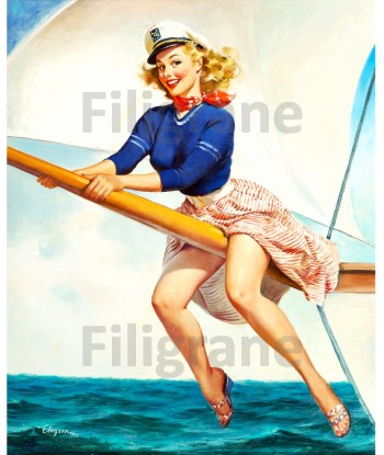 SPECTACLE PIN UP VOILIER Rpiq-POSTER/REPRODUCTION d1 AFFICHE VINTAGE en linge