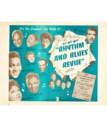 SPECTACLE RHYTHM AND BLUES REVUE Reqt-POSTER/REPRODUCTION d1 AFFICHE VINTAGE l'achat 