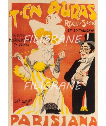 SPECTACLE T'EN AURAS PARISIANA Rxtl-POSTER/REPRODUCTION d1 AFFICHE VINTAGE Comparez plus de prix