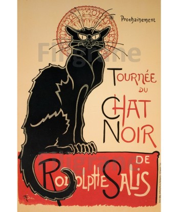 SPECTACLE TOURNéE du CHAT NOIR Rtzm-POSTER/REPRODUCTION d1 AFFICHE VINTAGE Véritable concentré