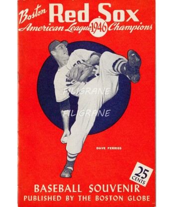 SPORT BASE-BALL RED SOX 1946 Rham-POSTER/REPRODUCTION d1 AFFICHE VINTAGE meilleur choix