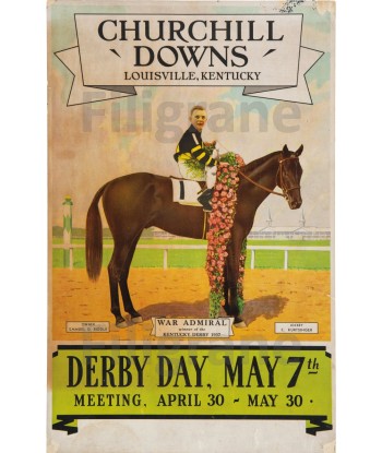 SPORT CHURCHILL DOWNS DERBY DAY Rqcp-POSTER/REPRODUCTION d1 AFFICHE VINTAGE les ctes