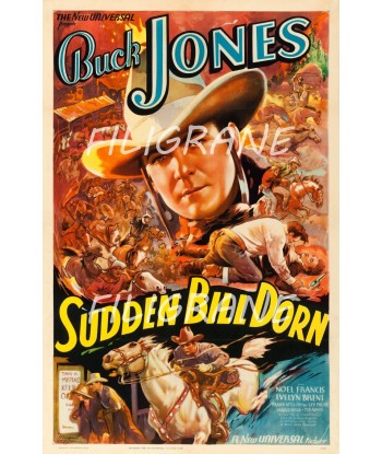 SUDDEN BILL DORN FILM Rnwx-POSTER/REPRODUCTION d1 AFFICHE VINTAGE livraison gratuite