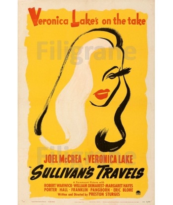 SULLIVAN'S TRAVELS FILM Regj-POSTER/REPRODUCTION d1 AFFICHE VINTAGE Pour