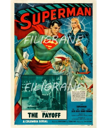 SUPERMAN the PAYOFF FILM Rszv-POSTER/REPRODUCTION d1 AFFICHE VINTAGE Paris Déstockage Promo