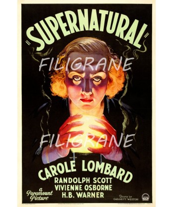 SUPERNATURAL FILM Rvfi-POSTER/REPRODUCTION d1 AFFICHE VINTAGE est présent 