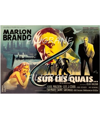 SUR les QUAIS FILM Rcqg-POSTER/REPRODUCTION d1 AFFICHE VINTAGE Les magasins à Paris et en Île-de-France