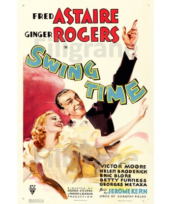 SWING TIME FILM Rizw-POSTER/REPRODUCTION d1 AFFICHE VINTAGE la livraison gratuite