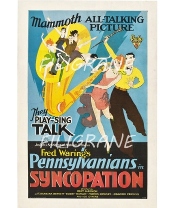 SYNCOPATION FILM Rgag-POSTER/REPRODUCTION d1 AFFICHE VINTAGE Par le système avancé 