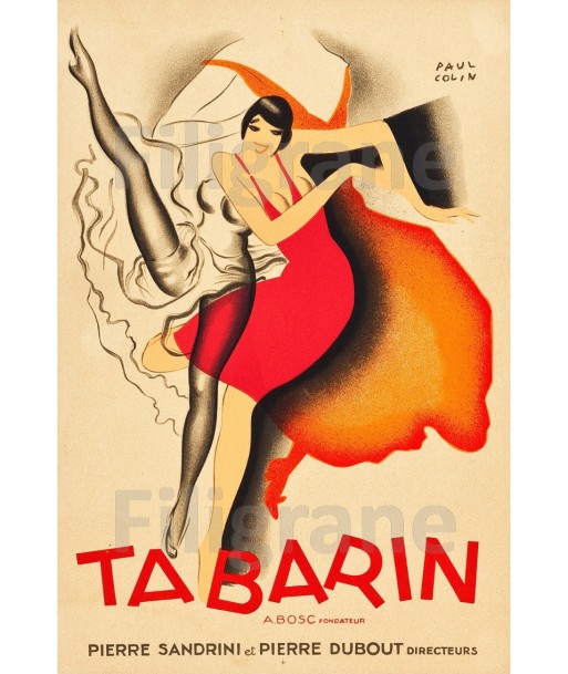 TABARIN CABARET Rzqs-POSTER/REPRODUCTION d1 AFFICHE VINTAGE une grave pollution 