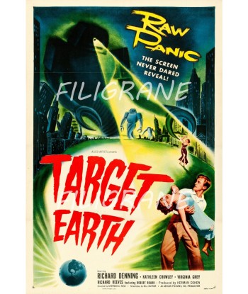 TARGET EARTH FILM Reau-POSTER/REPRODUCTION d1 AFFICHE VINTAGE Le MVP de beaucoup