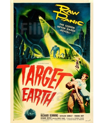 TARGET EARTH FILM Rxjv-POSTER/REPRODUCTION d1 AFFICHE VINTAGE Faites des économies