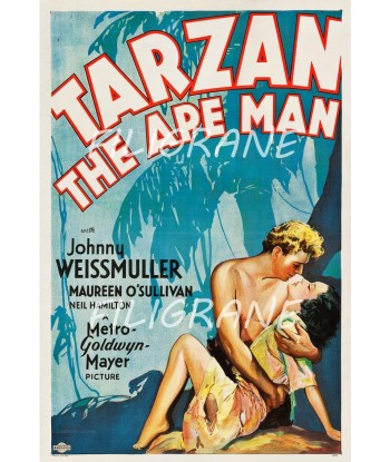 TARZAN the APE MAN FILM Rjkw-POSTER/REPRODUCTION d1 AFFICHE VINTAGE Le MVP de beaucoup