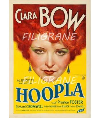 HOOPLA FILM Clara BOW Ruju-POSTER/REPRODUCTION d1 AFFICHE VINTAGE outlet