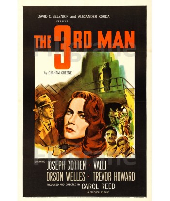 THE 3RD MAN FILM Rqra-POSTER/REPRODUCTION d1 AFFICHE VINTAGE du meilleur 